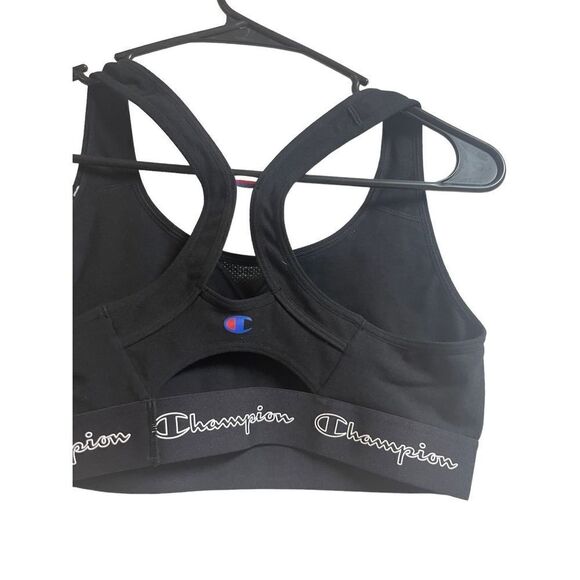 Champion Women's Black Racerback Sports Bra Size Medium NWT - Picture 2 of 8